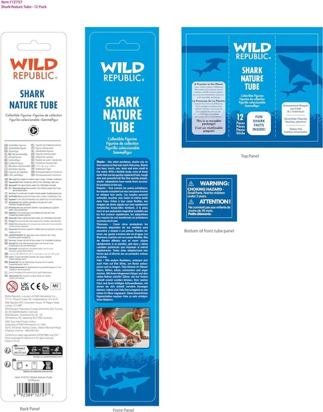 Wild Republic Shark Nature Tube 12 pcs. 12757 - 2