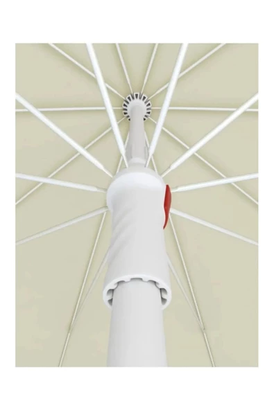 ESK 10 Telli Plaj Balkon Bahçe Şemsiyesi Eğilebilir 200 Cm Çap Bidon Dahil - 3