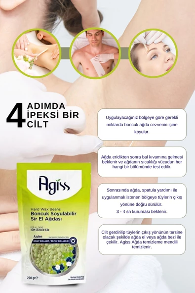 Tüm Ciltler İçin Roll-On Sir Ağda ve Boncuk Sir Ağda Seti - 3’lü Azulen Roll-On + 3’lü Boncuk Ağda - Resim 4