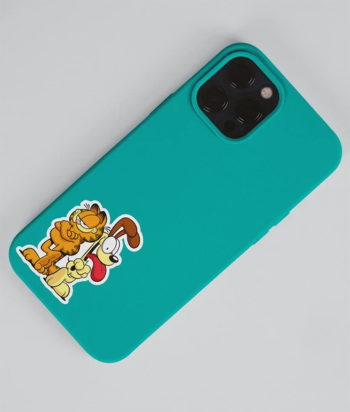 Garfield 2 Li Sticker Set Etiket Kağıdı-Animasyon çıkartmaları Garfield Kedi yapıştırmaları - 3