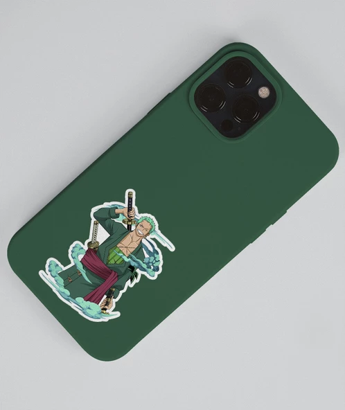 Roronoa Zoro - one piece 2li sticker etiket seti Anime çıkartmaları-Etiket Kağıdı - Resim 4