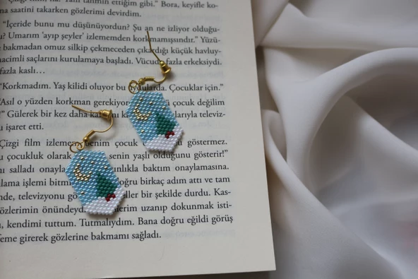 El Yapımı Miyuki Yılbaşı Küpe - 4