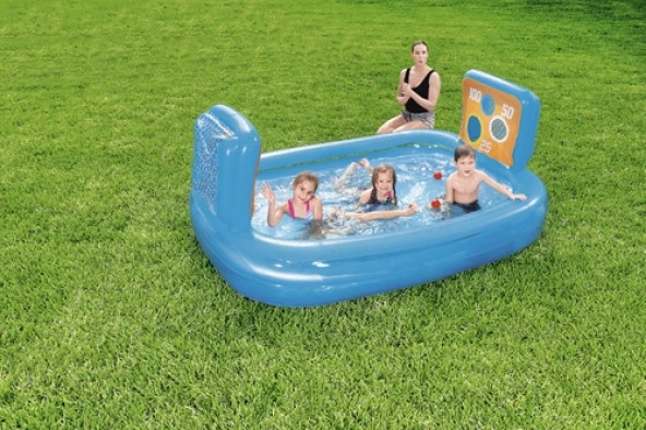 Bestway 54170 Büyük Boy Şişme Şut Oyunu Havuzu, Topları ile (237 x 152 x 94 cm) - 3