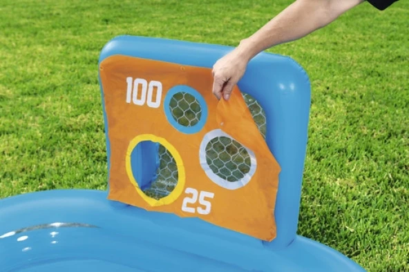Bestway 54170 Büyük Boy Şişme Şut Oyunu Havuzu, Topları ile (237 x 152 x 94 cm) - 6