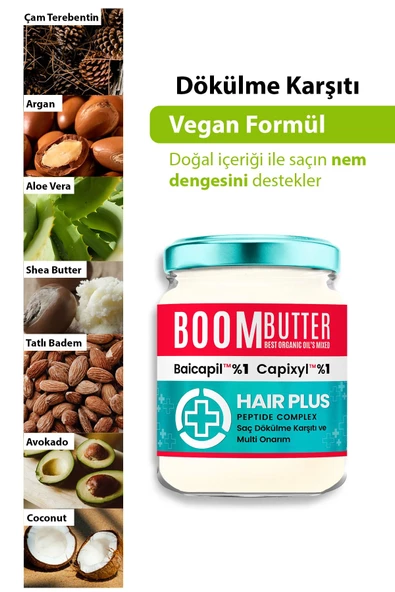 BOOM BUTTER Plus Saç Bakım Yağı 190 Ml - 5
