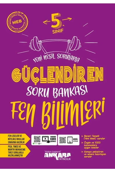 Ankara Yayıncılık 5. Sınıf Fen Bilimleri Güçlendiren Soru Bankası 2022-23 Dönemi