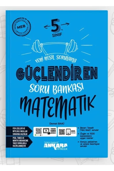Ankara Yayıncılık 5. Sınıf Güçlendiren Matematik Soru Bankası (yeni Basım)