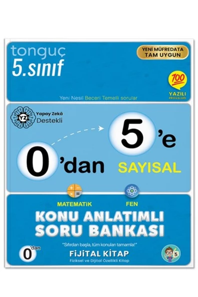 Tonguç Yayınları 0'dan 5'e Sayısal Konu Anlatımlı Soru Bankası