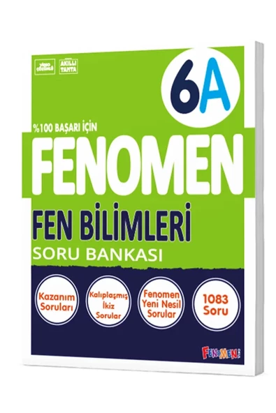 fenomen okul Fenomen Yayınları 6 Sınıf Fen Bilimleri A Soru Bankası