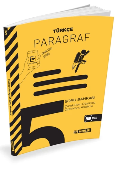 Hız Yayınları Hız 5. Sınıf Türkçe Paragraf Soru Bankası