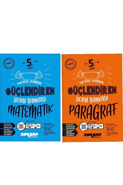 Ankara Yayıncılık Ankara 5. Sınıf Güçlendiren Matematik Paragraf Soru Bankası 2li Set