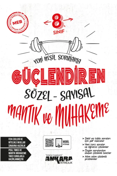 Ankara Yayıncılık 8. Sınıf Sözel-sayısal Mantık Ve Muhakeme Güçlendiren Soru Bankası