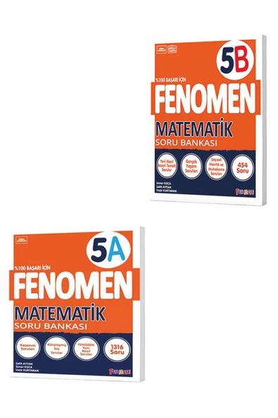 Fenomen Yayıncılık 5 Sınıf Fenomen Matematik A B Tüm Dersler Soru Bankası Set