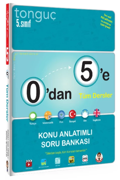 Tonguç Yayınları 0 Dan 5 E Tüm Dersler Konu Anlatımlı Soru Bankası
