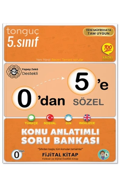 Tonguç Yayınları 0'dan 5'e Sözel Konu Anlatımlı Soru Bankası