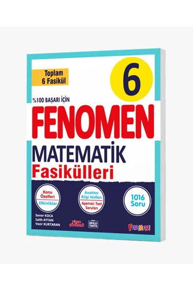 fenomen okul Fenomen Yayınları 6 Sınıf Matematik Fasikül Seti 1 2 3 4 5 6