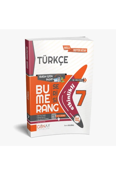Günay Yayınları Yeni Müf. 7. Sınıf Türkçe Bumerang Etkinlikli Kitap Konu Anlatımlı Soru Bankası Güncel
