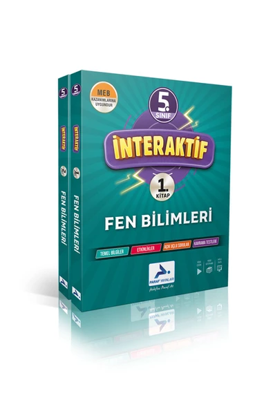 paraf yayınları Paraf 5.Sınıf İnteraktif Fen Bilimleri Çalışma Kitabı