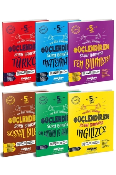 Ankara Yayınları Ankara 5. Sınıf Güçlendiren Branş Soru Bankası Tam Set 6 Kitap Yeni 2022