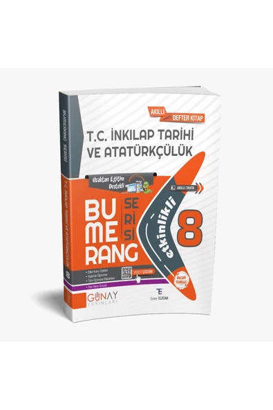 Günay Yayınları 8. Sınıf Inkılap Tarihi Ve Atatürkçülük Bumerang Etkinlikli Kitap Konu Anlatımlı Soru Bankası
