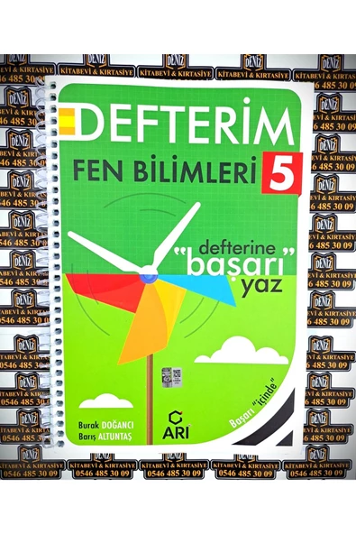 Arı Yayıncılık Arı Yayınları 5.Sınıf Fen Bilimleri Defterim (Yeni Müfredat)