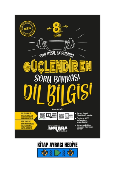 Ankara YAYINCILIK LGS 8. SINIF GÜÇLENDİREN DİL BİLGİSİ SORU BANKASI