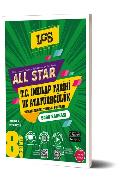 Newton Yayınları Newton 8.Sınıf All Star İnkılap Tarihi ve Atatürkçülük Soru Bankası 2024 2025 LGS