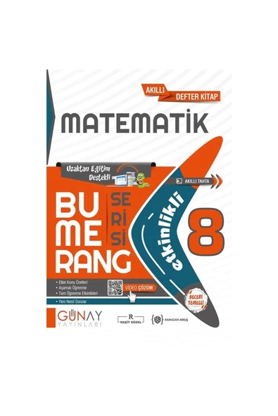 Gün&Ay Yayınları Günay Yayınları Lgs 8. Sınıf Bumerang Etkinlikli Matematik