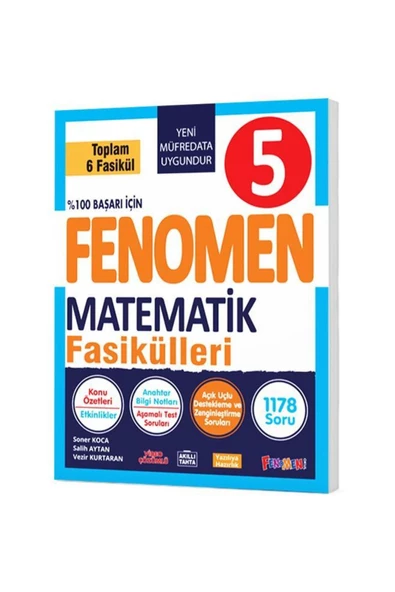 Fenomen Yayıncılık Fenomen 5 Matematik Fasikül Seti (1-2-3-4-5-6. SAYILAR) 2025