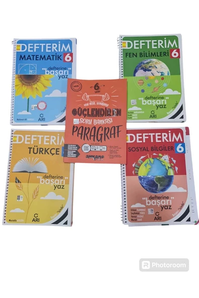 Arı Yayıncılık ARI YAYINLARI 2025 6 SINIF AKILLI DEFTER SETİ PARAGRAF HEDİYELİ
