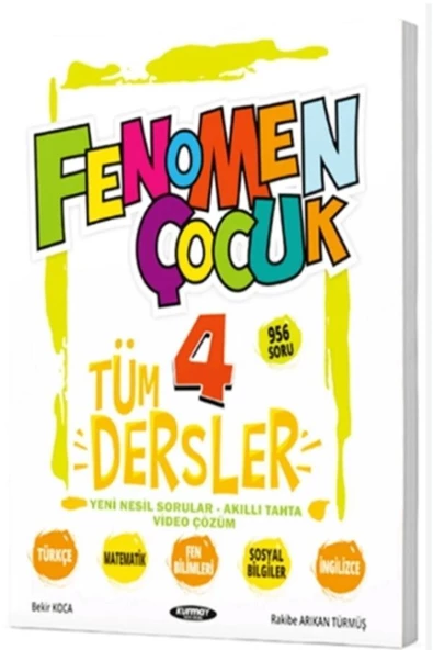 Kurmay Yayınevi fenomen Yayıncılık Fenomen Çocuk 4. Sınıf Tüm Dersler Yeni Nesil Soru Bankası