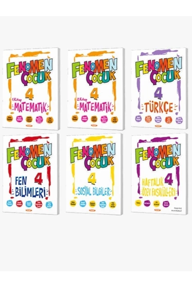 Fenomen Yayıncılık FENOMEN ÇOCUK 4.SINIF SET (5 KITAP) + HAFTALIK ÖDEV FASIKÜLLERI 2024-2025