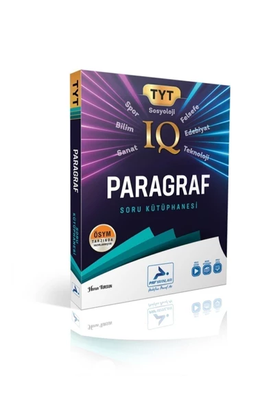 paraf yayınları Yayınları Prf Tyt Iq Paragraf Soru Kütüphanesi YENİ NESİL PARAGRAF