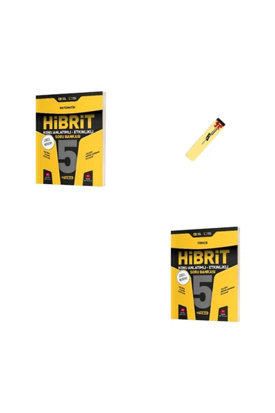 Hız Yayınları 5. Sınıf Hibrit Matematik ve Türkçe Etkinlikli Soru Bankası