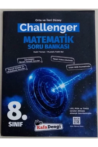 Kafa Dengi Yayınları Challenger 8 . Sınıf Matematik Soru Bankası