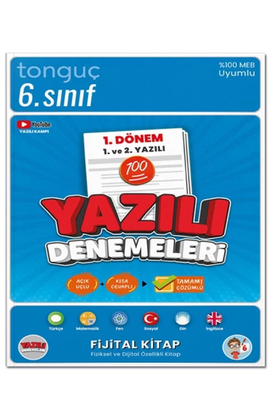 Tonguç Yayınları 6. Sınıf Yazılı Denemeleri 1. Dönem 1 ve 2. Yazılı - Tonguç Yayınları