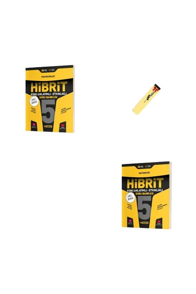 Hız Yayınları 5. Sınıf Hibrit Matematik ve Fen Bilimleri Etkinlikli Soru Bankası