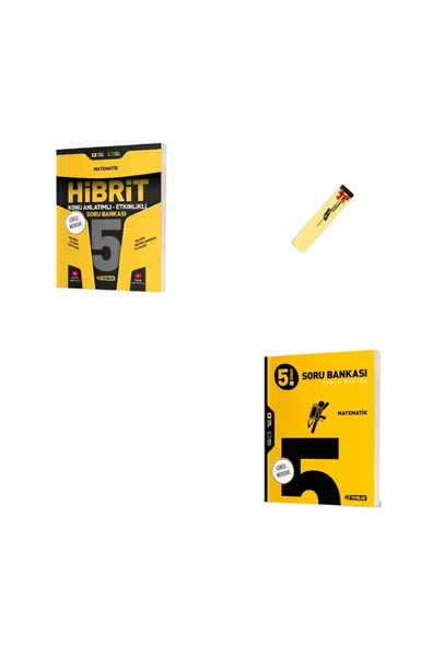 Hız Yayınları 5. Sınıf Hibrit ve Soru Bankası Matematik