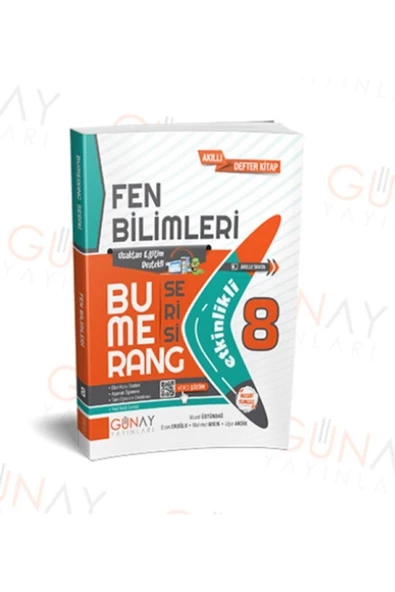Günay Yayınları Günay Yayınları Bumerang 8. Sınıf Fen Bilimleri