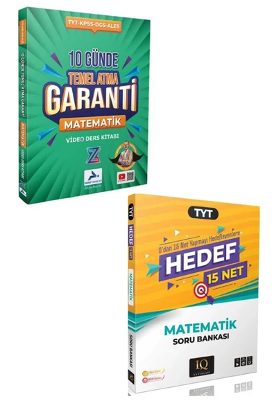 paraf yayınları PARAF Tyt Hedef 15 Net Matematik  VE 10 Günde Matematik Temel Atma Garanti Bıyıklı 2025 SETİ