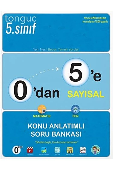 Tonguç Akademi 0'dan 5'e Sayısal Konu Anlatımlı Soru Bankası / Kolektif / Tonguç Akademi / 9786254222429