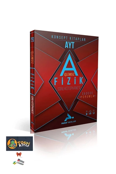 paraf yayınları Paraf Yayınları Ayt İşlemsiz Fizik Soru Kütüphanesi