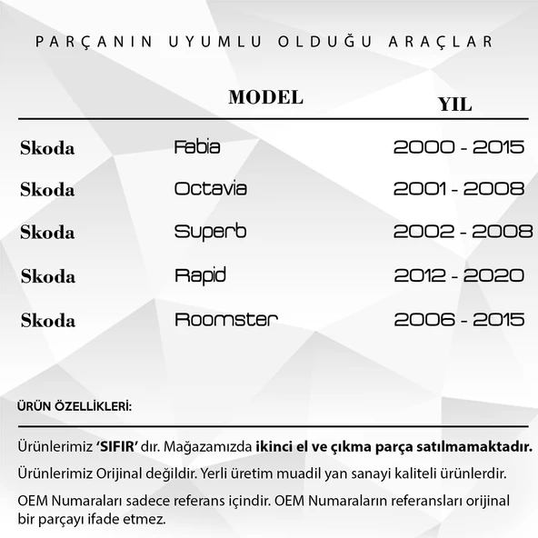 Skoda Fabia 2000-2015 için Çamurluk Sinyali Lambası - 2