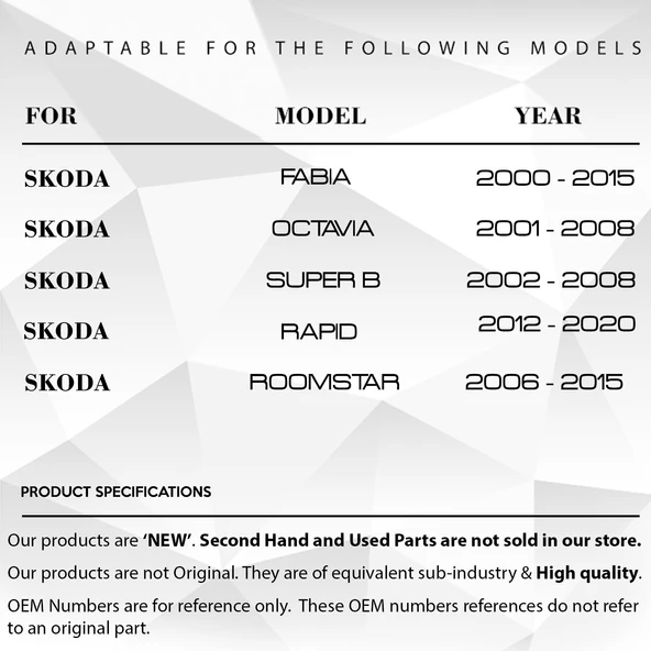 Skoda Fabia 2000-2015 için Çamurluk Sinyali Lambası - 9