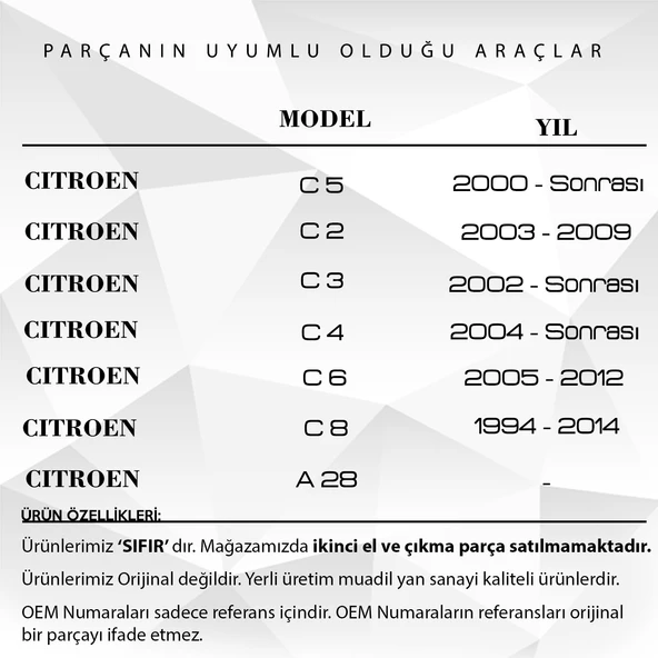 Peugeot , Citroen için 3 Tuşlu ,  Uzaktan Kumanda Anahtar Düğmesi Kabı - 3