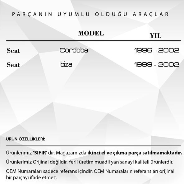 Skoda Fabia 2000-2015 için Çamurluk Sinyali Lambası - 4