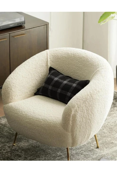 CARBONE DESİN Berjer , Metal Berjer, Tekli Koltuk , Berjer TEDDY,TEDDY - Resim 2