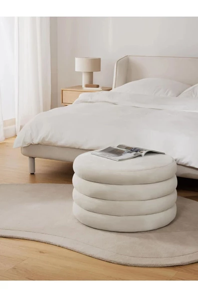 CARBONE DESİN sandıklı puf .bench makyaj pufu . puf minder - Resim 3