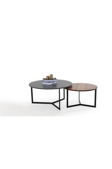 CARBONE DESİN Orta Sehpa,Orta Sehpa Dekoratif Mobilya,Yuvarlak Sehpa,Zigon - Resim 4