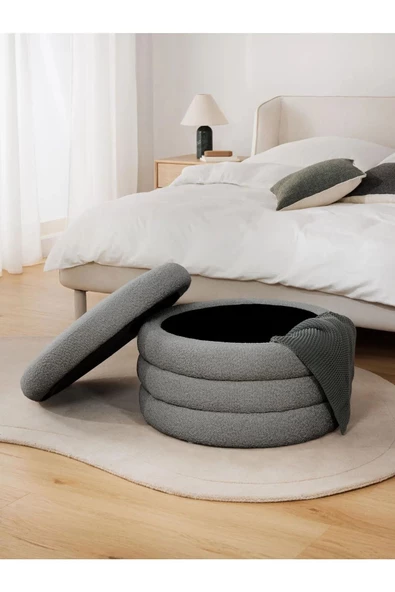 CARBONE DESİN sandıklı puf .bench makyaj pufu . puf minder - Resim 3